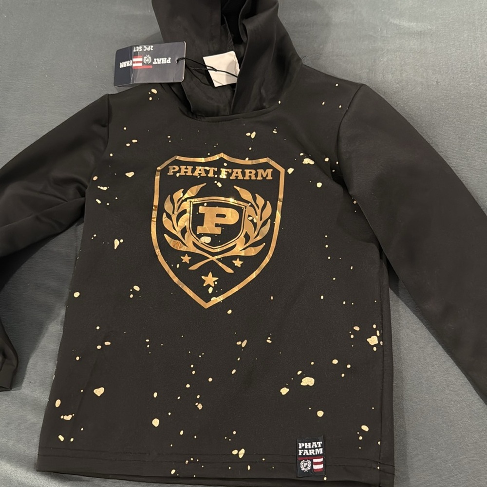 Phat Farm toddler Black and Gold sweatshirt Shirt